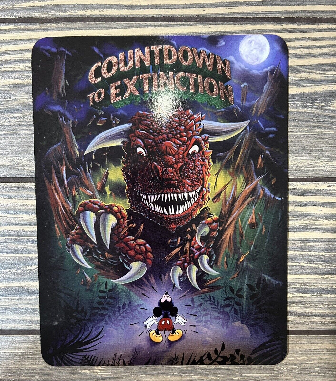 Vintage Countdown To Extinction Mickey Mouse Disney’s Animal Kingdom Postcard