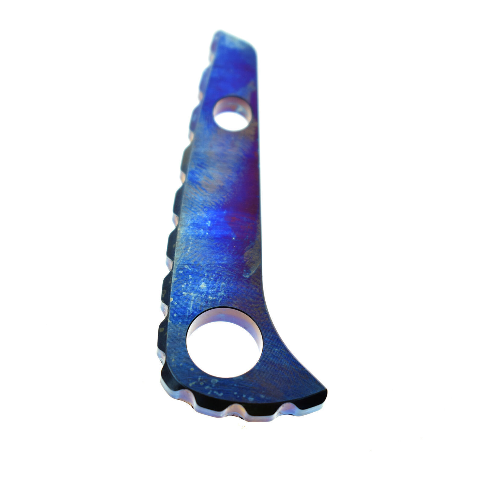 1PC Toasted Blue Anodized Titanium Back Spacer Fit For Spyderco Paramilitary 2