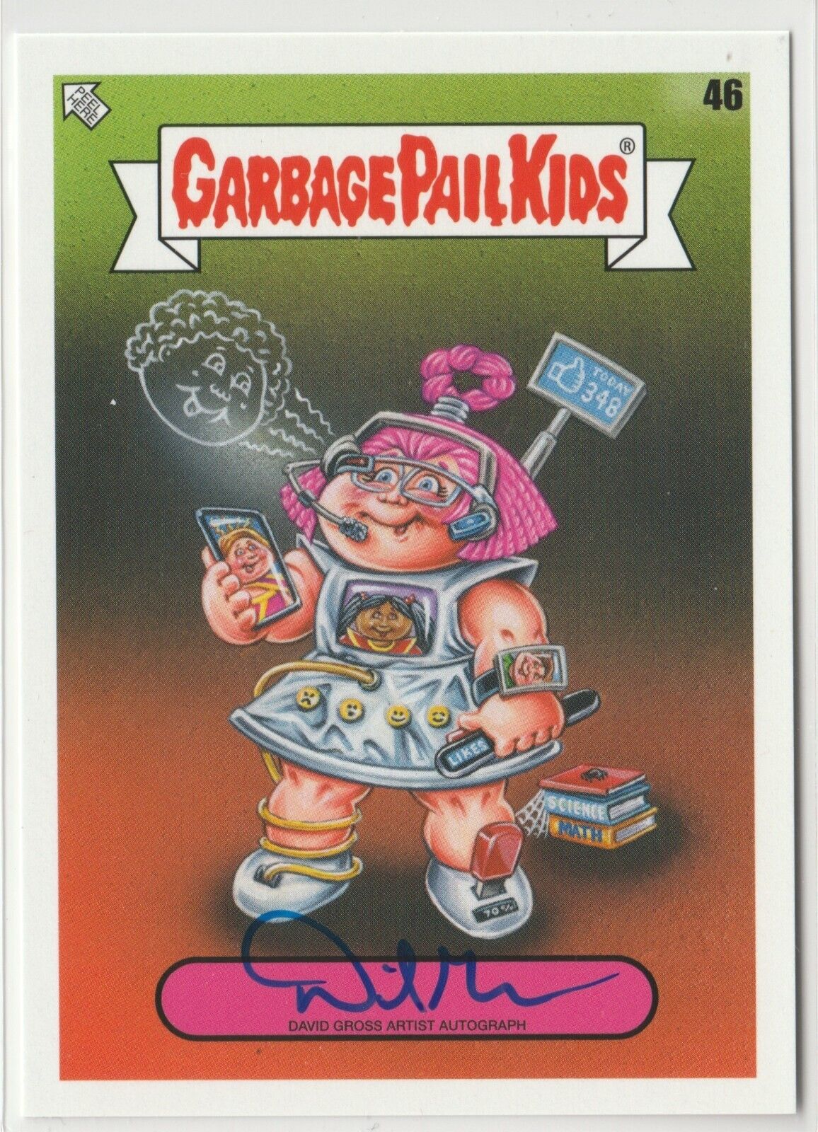 Garbage Pail Kids GPK AUTO David Gross Artist Autograph serial number 23/50 SP