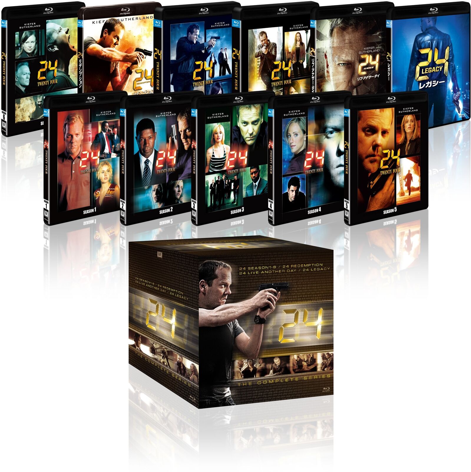 24 Twenty Four Series 1-8 Complete Collection 49 Discs Box Set Blu-ray NEW F/S