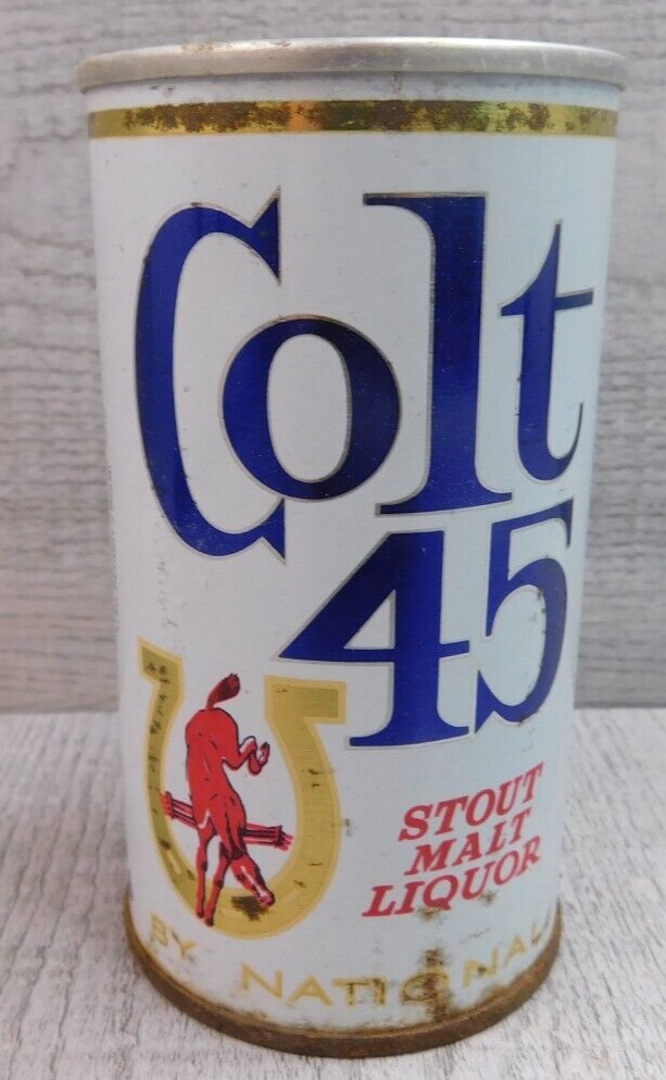 Colt 45 Stout Malt Liquor Phoenix AZ Steel Man Cave Premium Pull Tab Beer Can