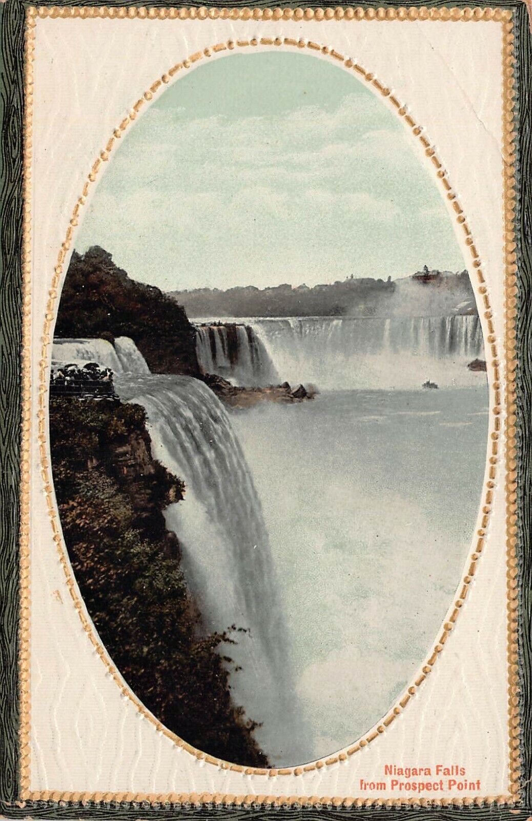Prospect Point, Niagara Falls, New York, Early Embossed Postcard, Unused