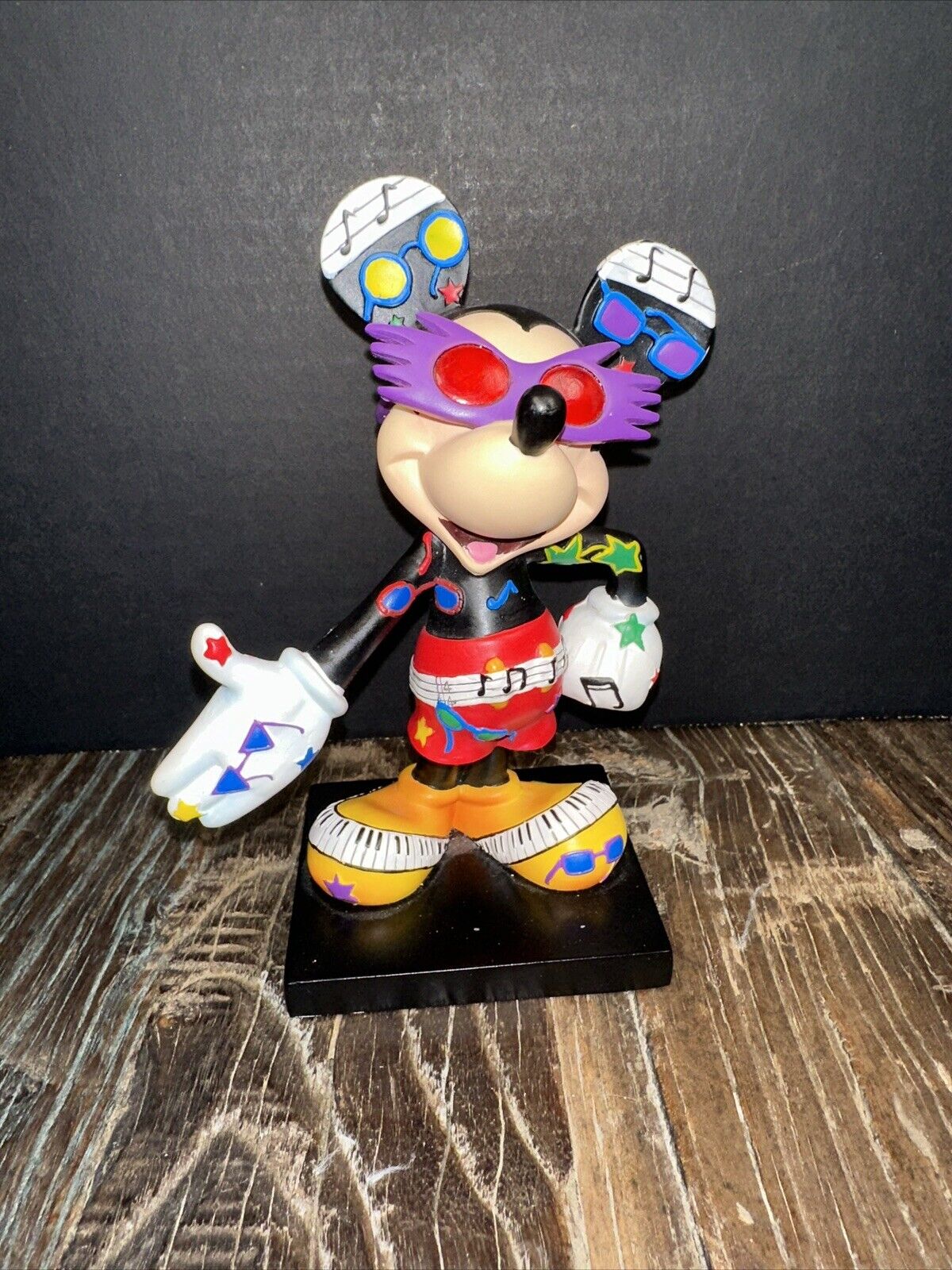 Disney Inspearations Mickey Mouse By Elton John Figurine 17810 Music Royalty 6”