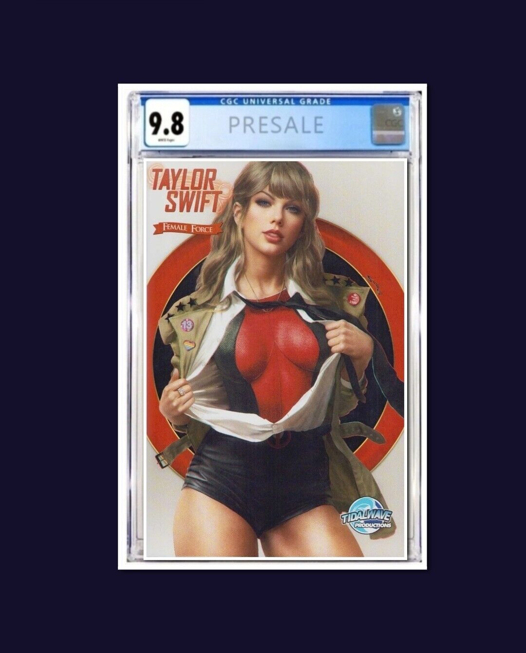 Female Force Taylor Swift #1 CGC 9.8 PREORDER Shikarii Variant Limited 1000 🔥 