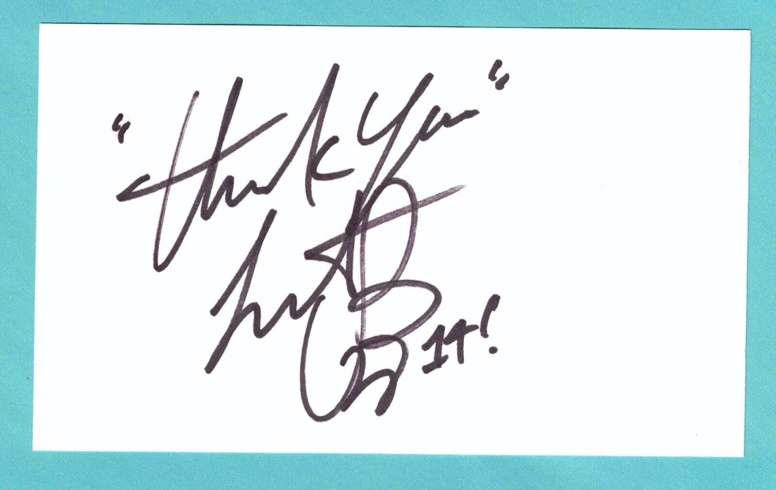 Charlie Watts Signed Autograph 3x5 Index Card Rolling Stones Original Drummer 