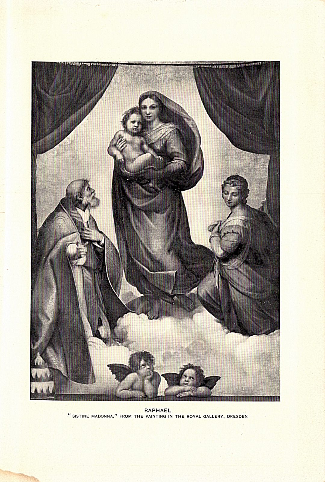 1903 Antique Fine Art Print Raphael 