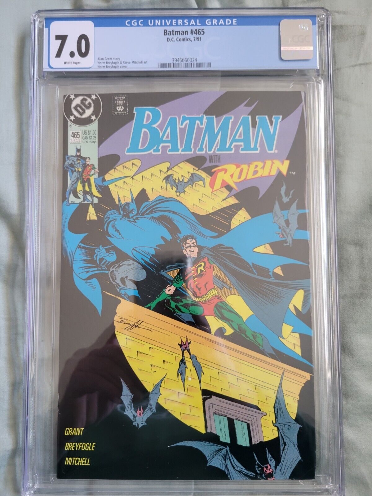 Batman #465 (1991) CGC 7.0 Batman & Tim Drake Robin 1st Mission DC Comics 