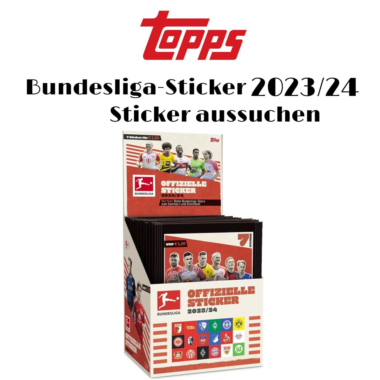 Topps Bundesliga Sticker 2023/24 - Choose Any Number of Stickers