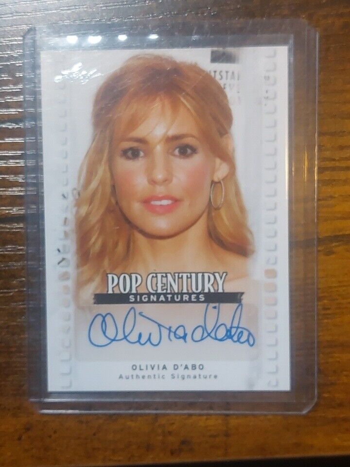 Olivia D-Abo 2014 Leaf Pop Century Signatures Autograph Auto BA-ODA