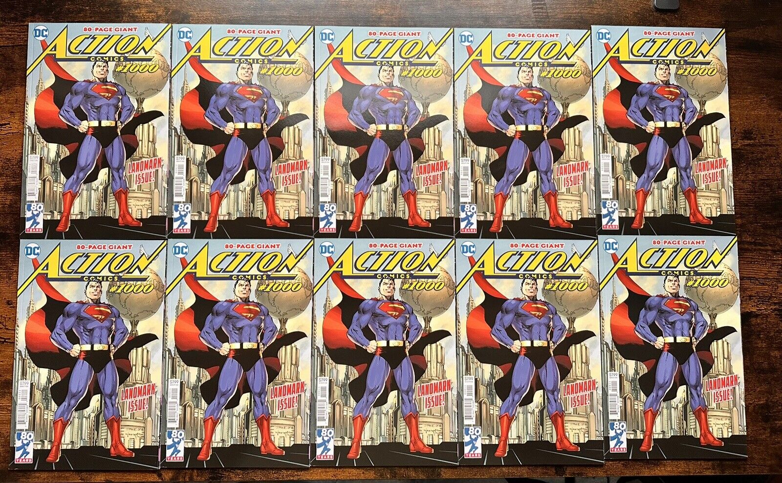 Action Comics 1000 Delux Edition X10 Investor Lot
