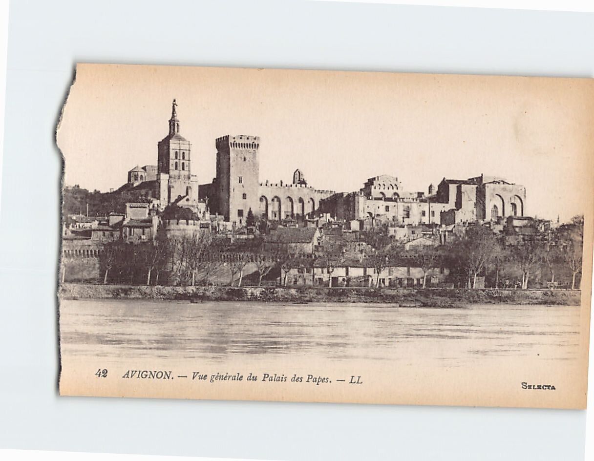 Postcard General View Palais des Papes Avignon France