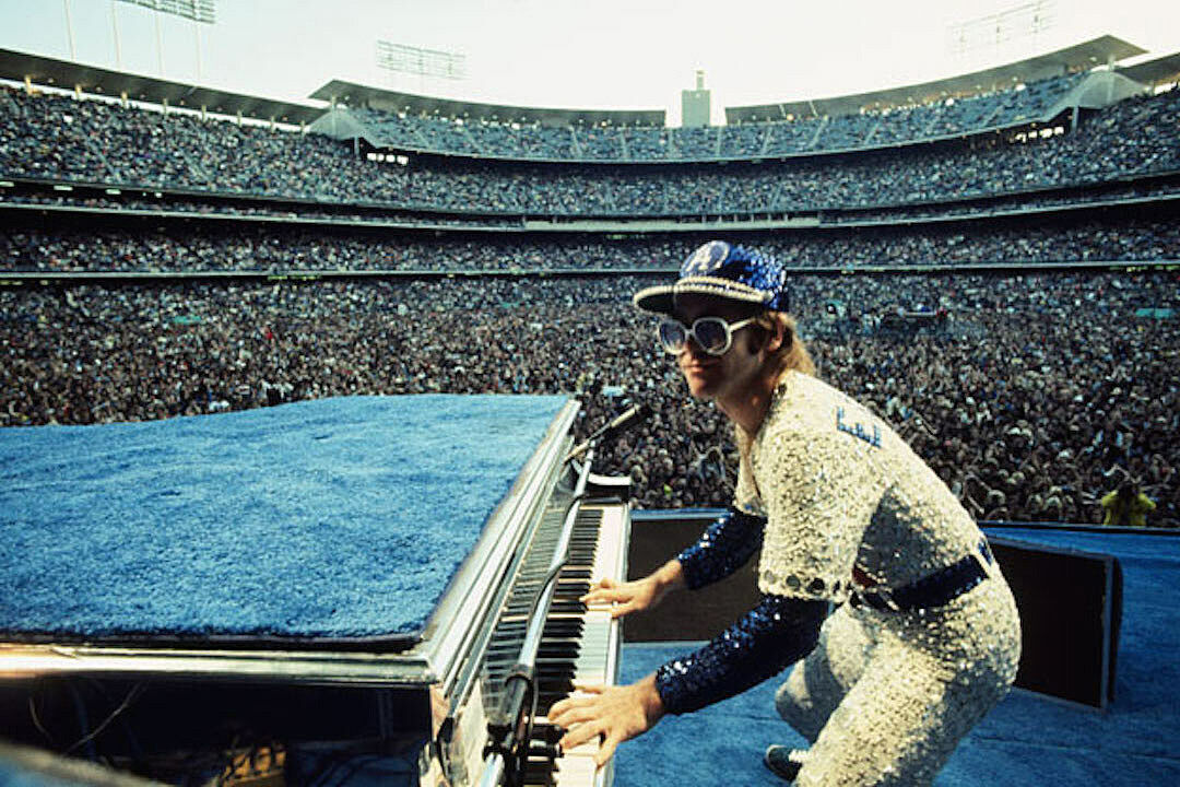 Elton John Dodgers Stadium 1975 Re-Print  4x6 #1007*