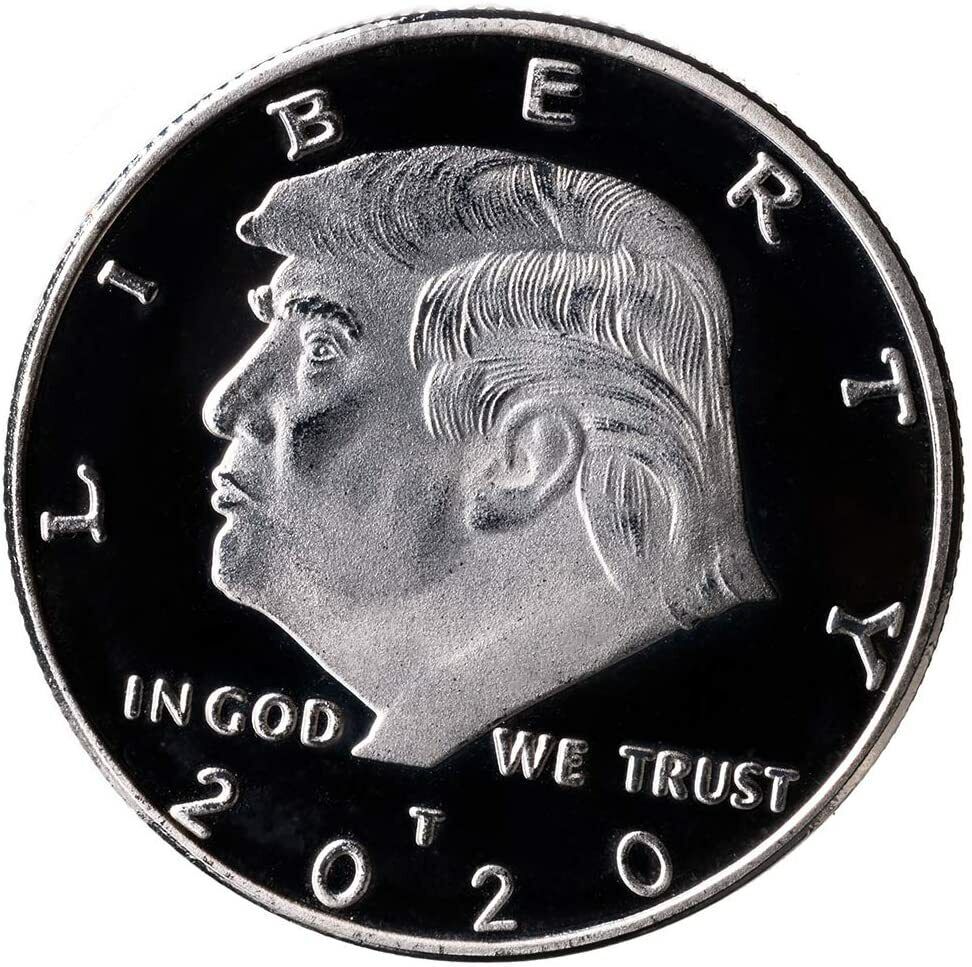 Donald Trump Coin 2020 - Silver Collectible Coin, Protective Case Included 