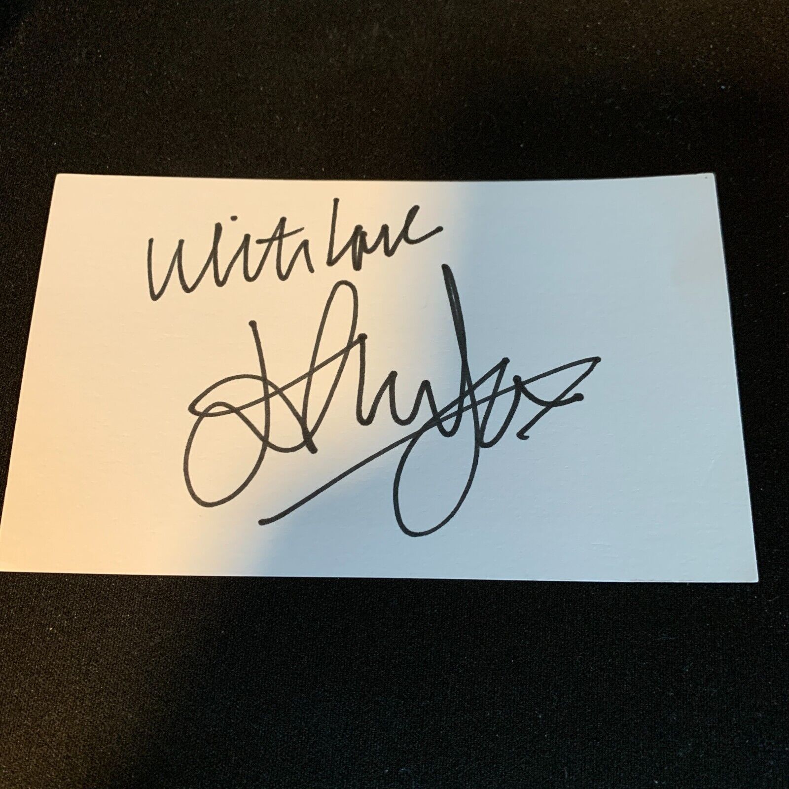 ELTON JOHN Signed 3x5 Small Index Card Rare Autograph
