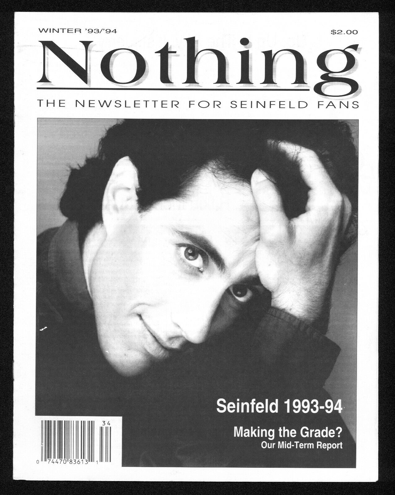 Nothing Seinfeld Newsletter Winter 1993 / 1994 VF/VF+ VHTF JERRY LARRY DAVID