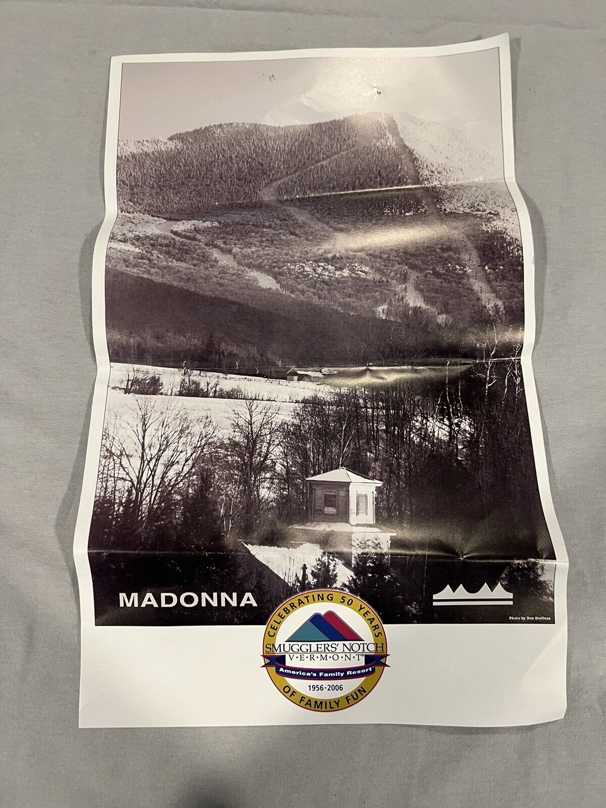 Smugglers Notch Poster Of Madonna Mountain 