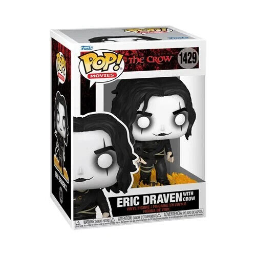Funko Pop Movies The Crow Eric Draven with Crow Vinyl Figure # 1429 w protector