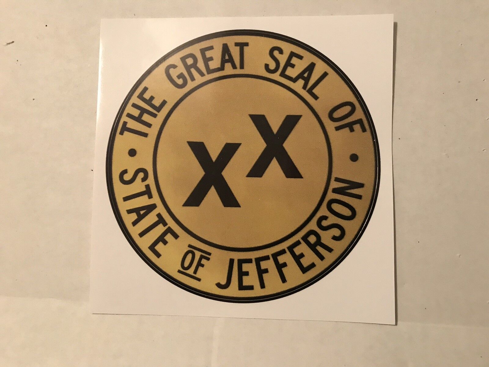 State of Jefferson 5 inch Window Bumper Sticker