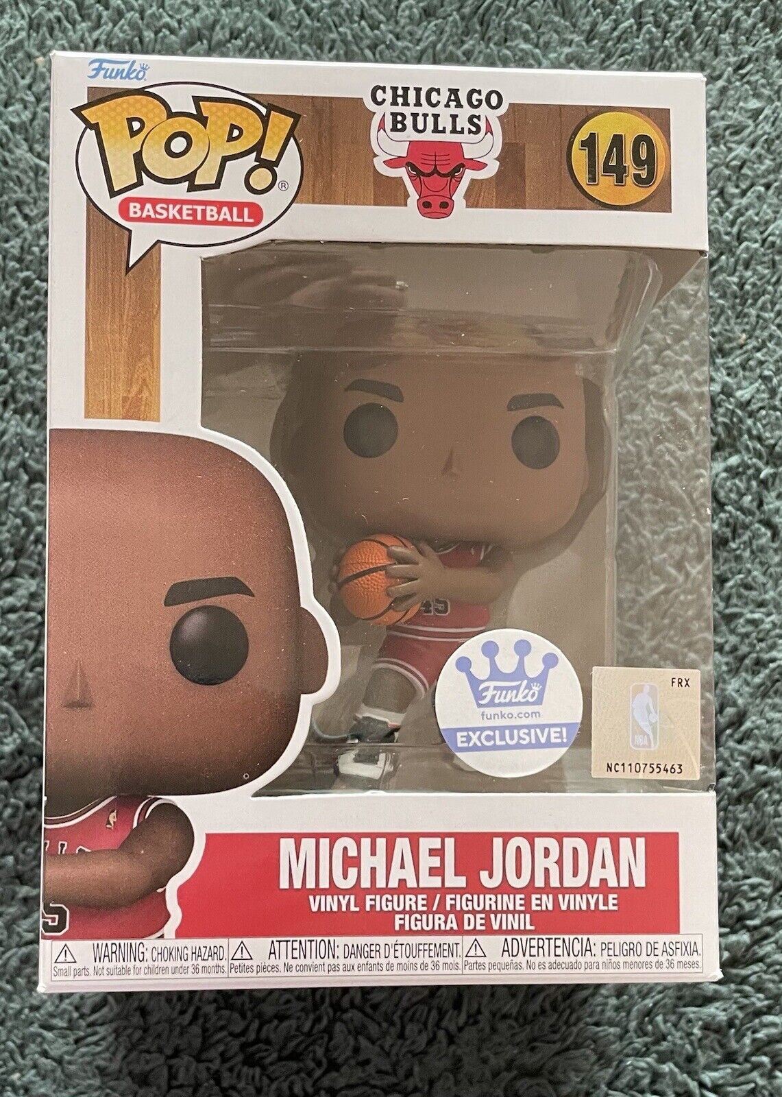 Funko POP - Michael Jordan in Red #45 Bulls Jersey - POP Exclusive - #149