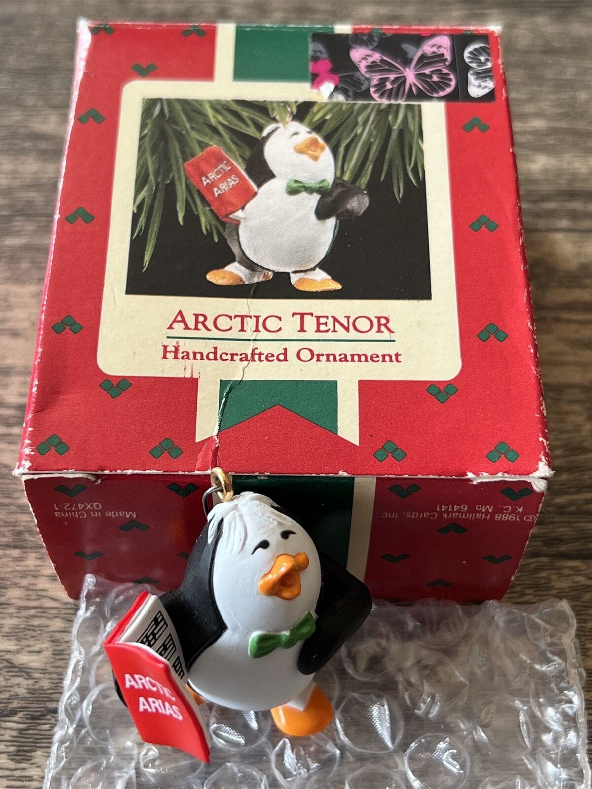 Hallmark Keepsake Christmas Ornament 1988 Arctic Tenor Penguin Singer