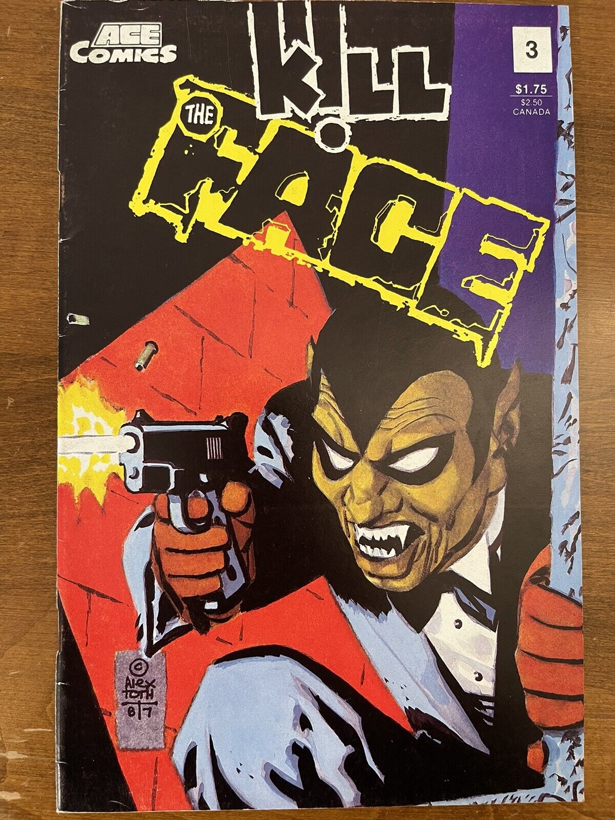What is THE FACE? #3 Ace Comics Alex Toth Cover Rare HTF Steve Ditko Kill