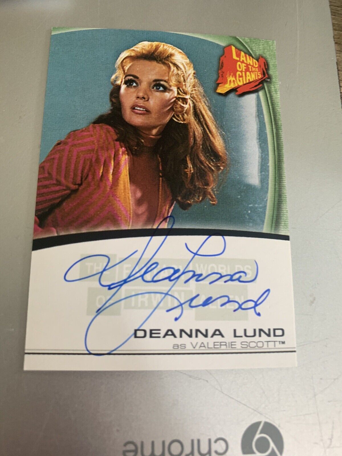 The Fantasy Worlds Irwin Allen Land of The Giants Deanna Lund Autograph Card A9
