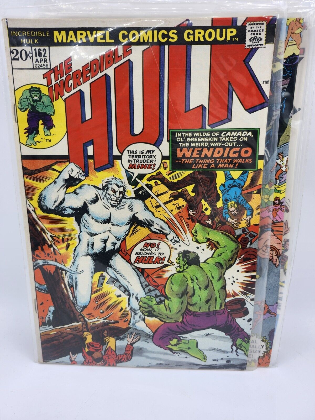 Incredible Hulk #162 Marvel Comics (1973) 1st App Wendigo Herb Trimpe