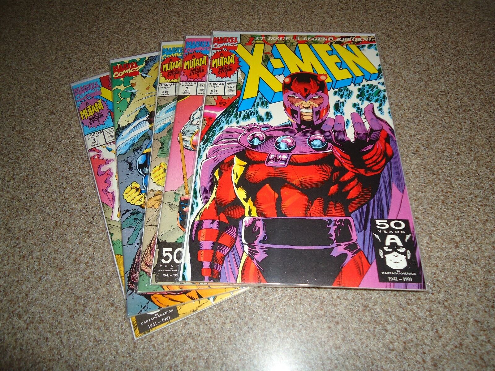 XMEN #1 LOT OF ALL FIVE VARIANT COVERS