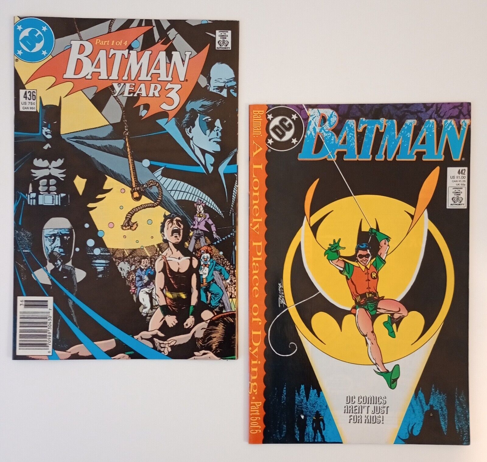Batman #436 & 442 (1st app of Tim Drake & 1st Time In Robin Costume ) 1989