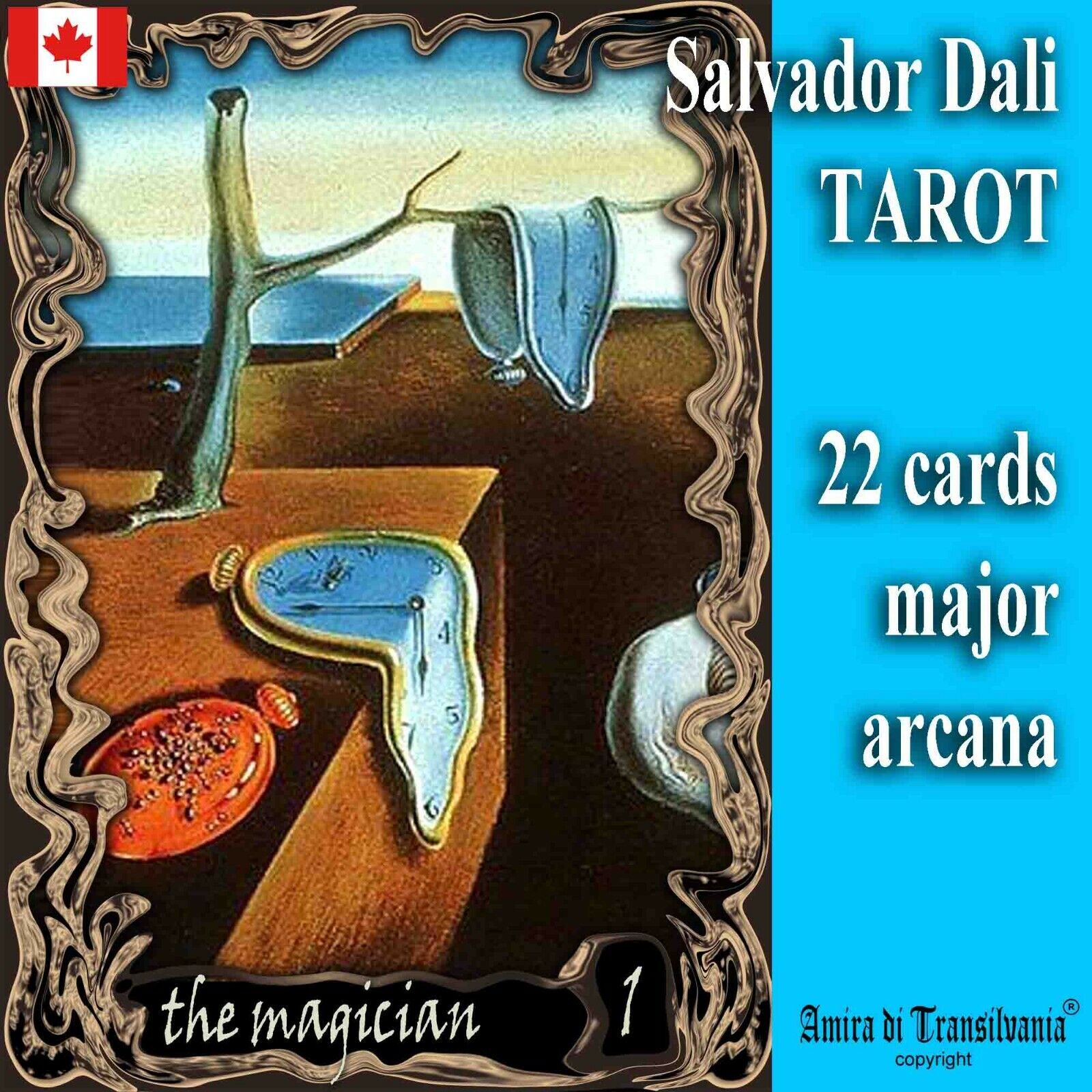 salvador dali art tarot card cards deck tell fortune telling rare vintage oracle