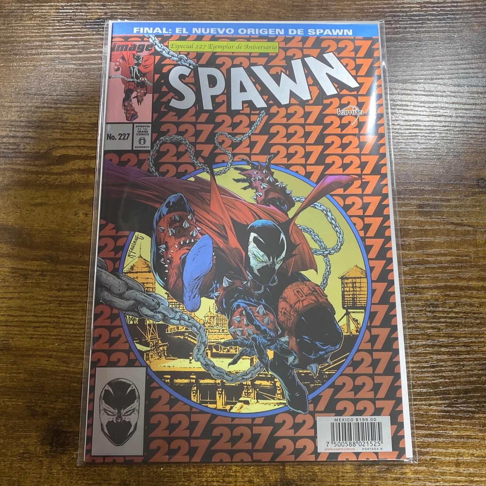 SPAWN #227 * NM+ * MEXICAN FOIL EXCLUSIVE BY TODD McFARLANE LTD 1000 IMAGE 🔥🔥