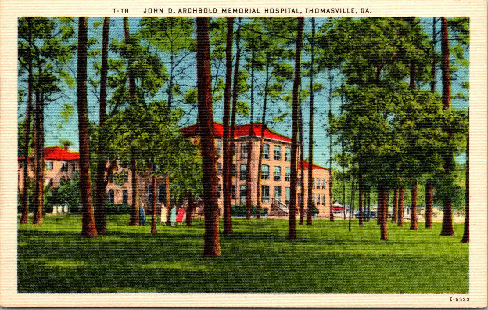 Vtg 1930s John D Archbold Memorial Hospital Thomasville Georgia GA Postcard A3J