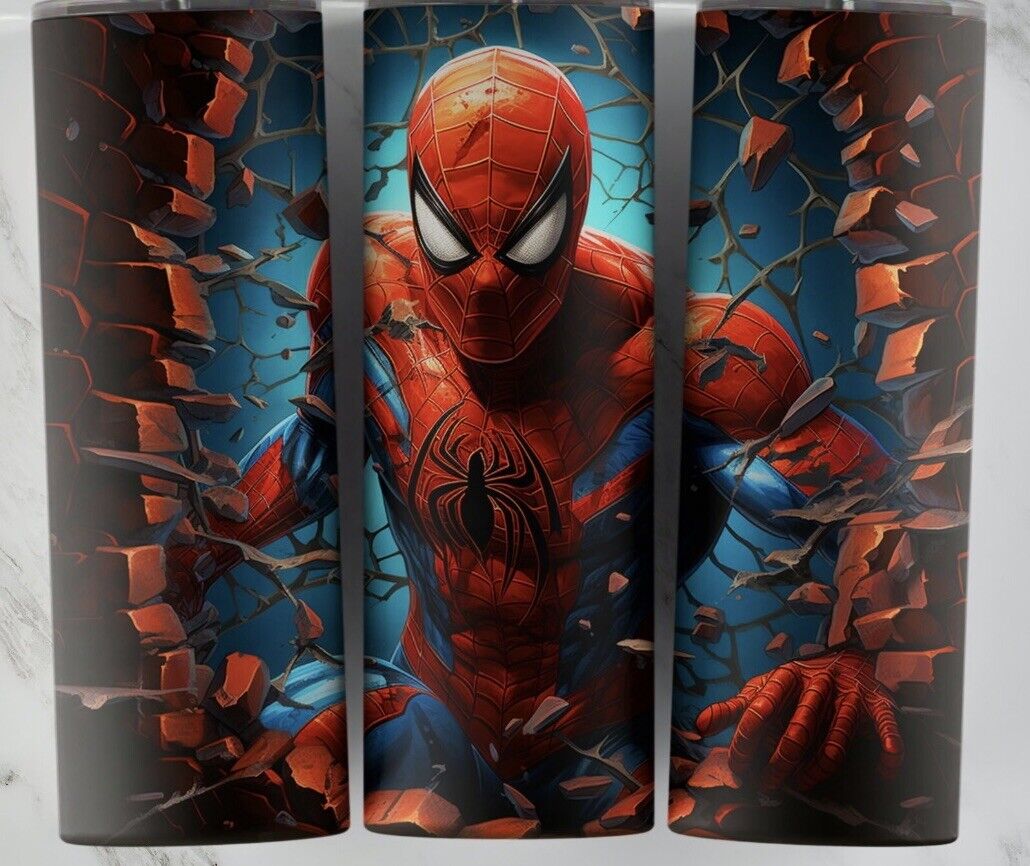 1pc New Stainless Steel 20oz Spider Man Movie Tumbler Skinny Cup