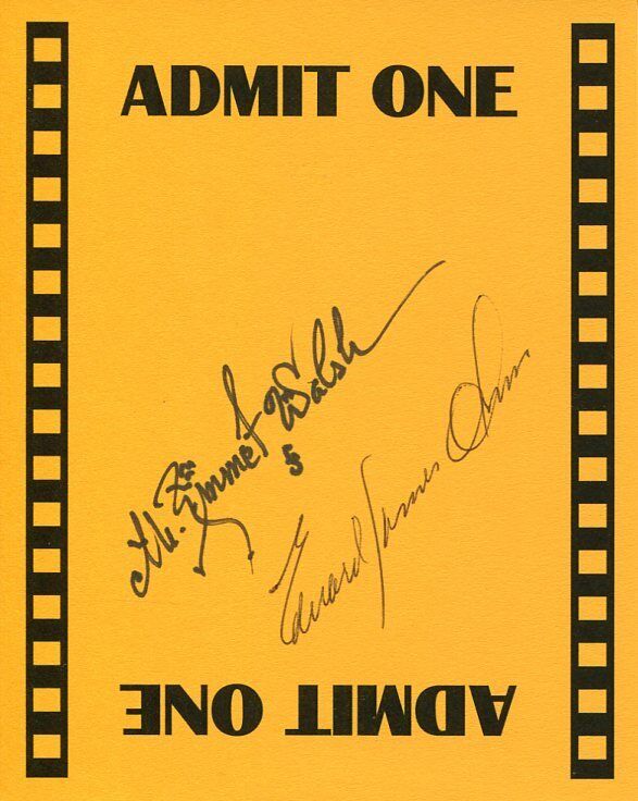 Edward James Olmos & M. Emmet Walsh Blade Runner Rare Signed Autograph