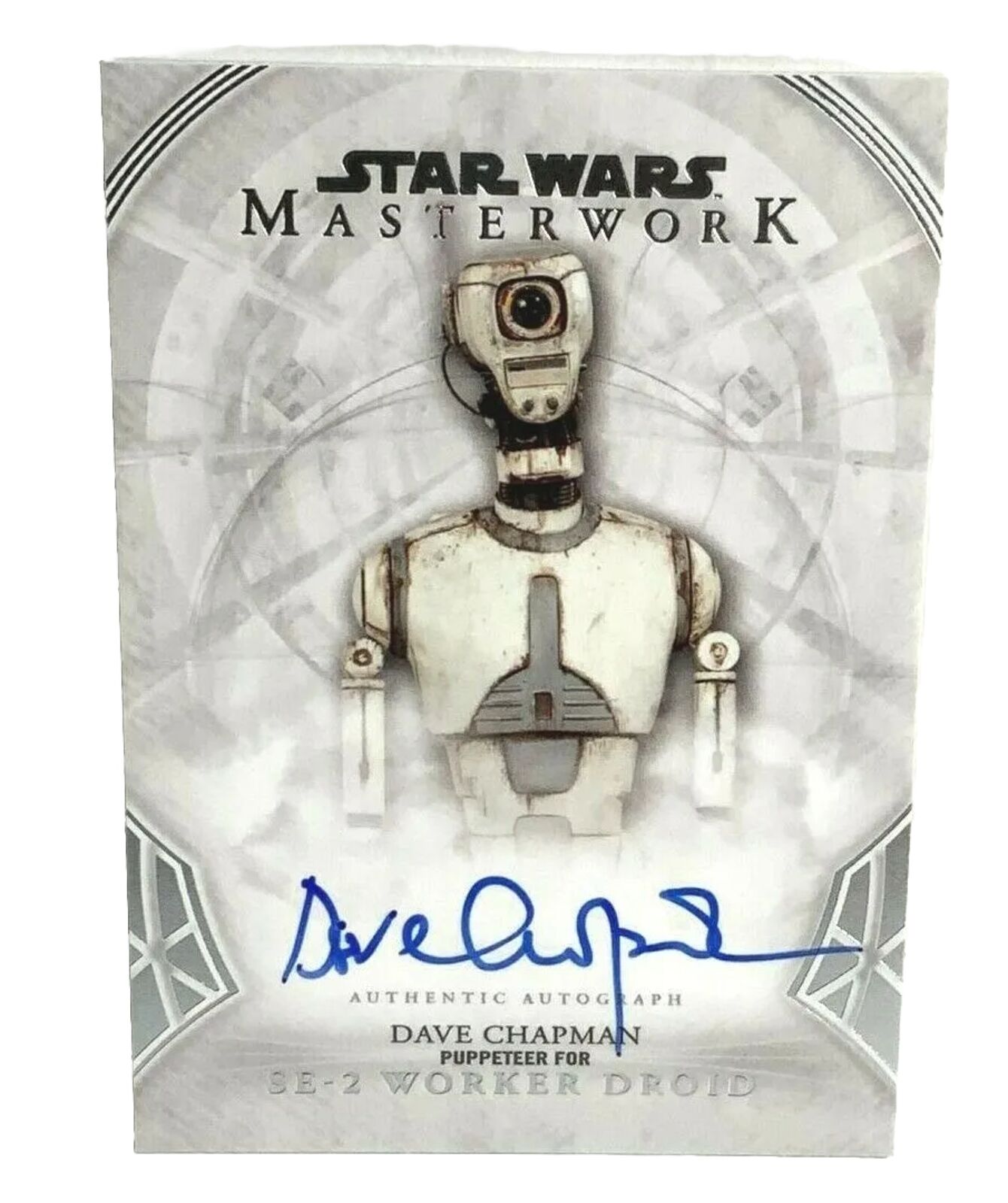 2018 Star Wars Masterwork #ADC Dave Chapman Puppeteer SE-2 Droid Autograph Card