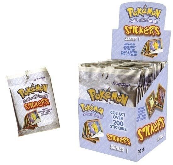 1999 Pokemon Stickers Series 1 Original Full Retail Display Box Artbox NEW RARE