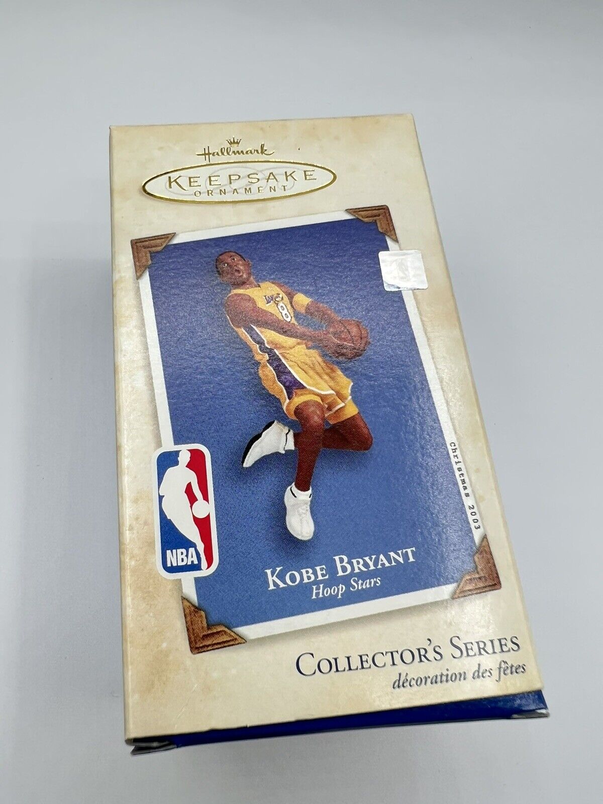 Kobe Bryant #8 LA Lakers Hoop Stars Hallmark 2003 Keepsake Ornament New in Box