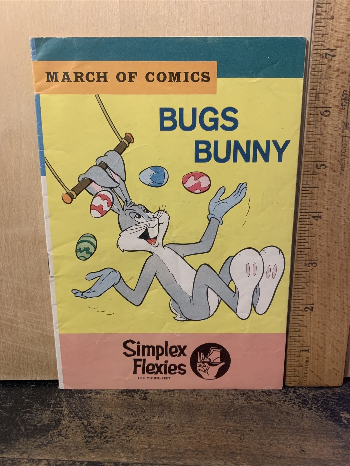 1965 March Of Comics Bugs Bunny #273, Promotional Giveaway Simplex Flexies.￼