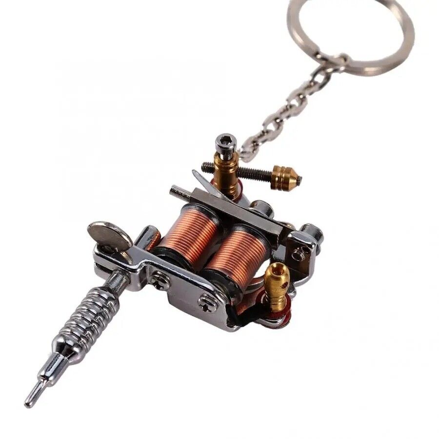Portable Tattoo Supply Guns Keychain As Pendant Ornament Mini Tattoo Machine