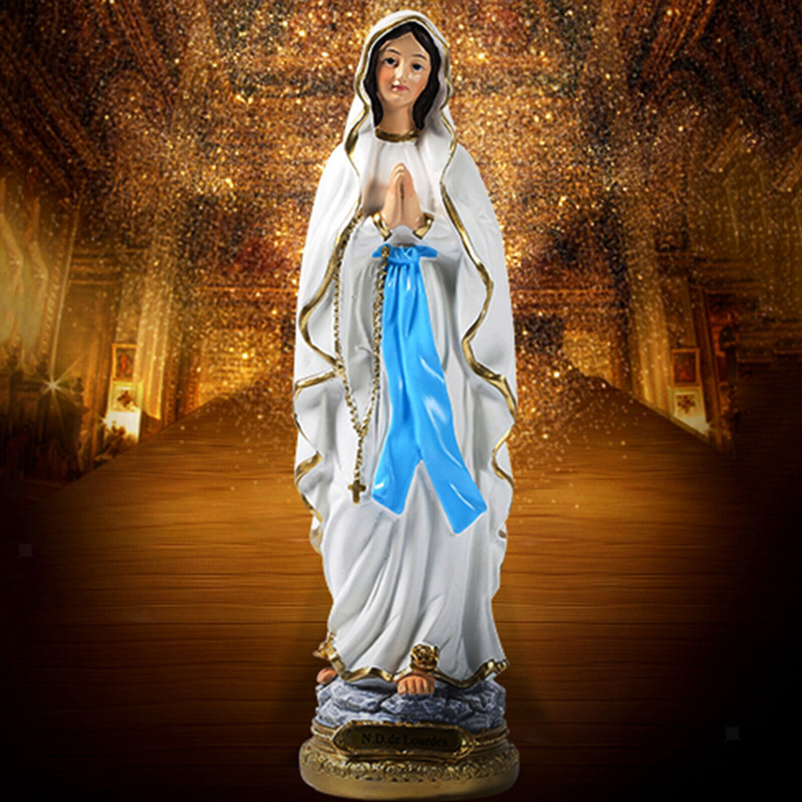 Catholic Resin Madonna Virgin Mary Statue Figure Handmade Figurine Religious