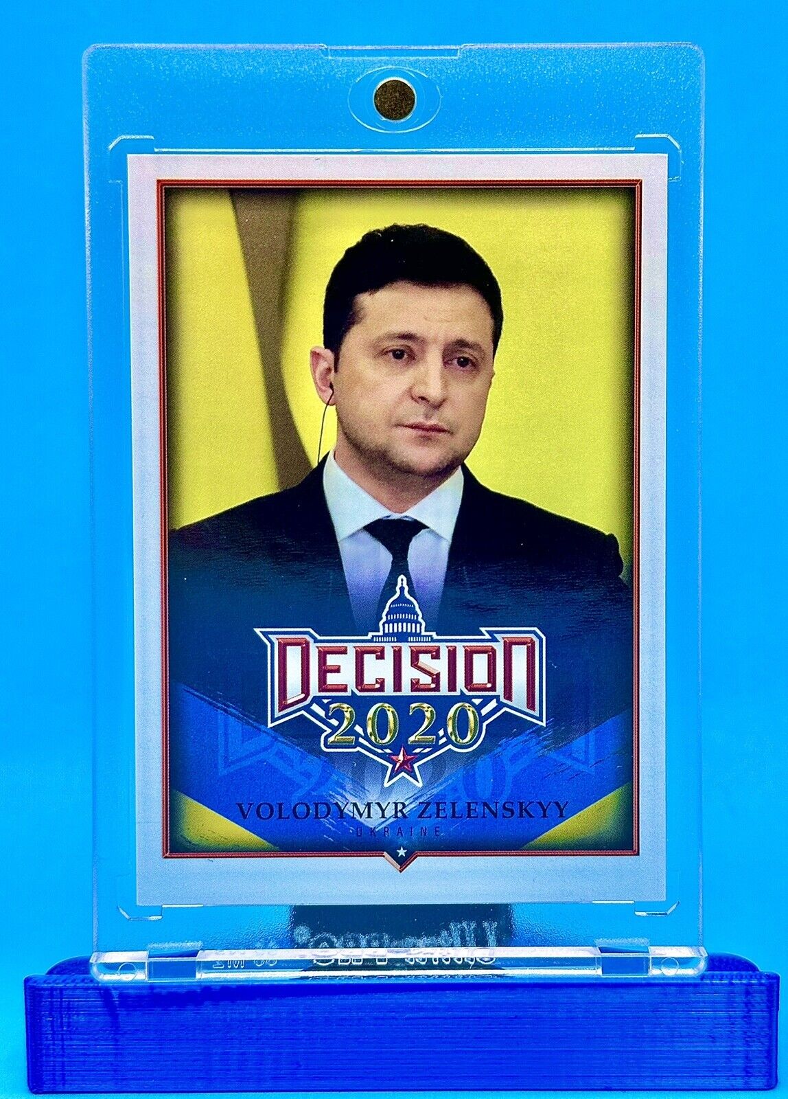 VOLODYMYR ZELENSKYY 2022 Leaf Decision ROOKIE CARD #U3 2020 Vault UKRAINE 🇺🇦