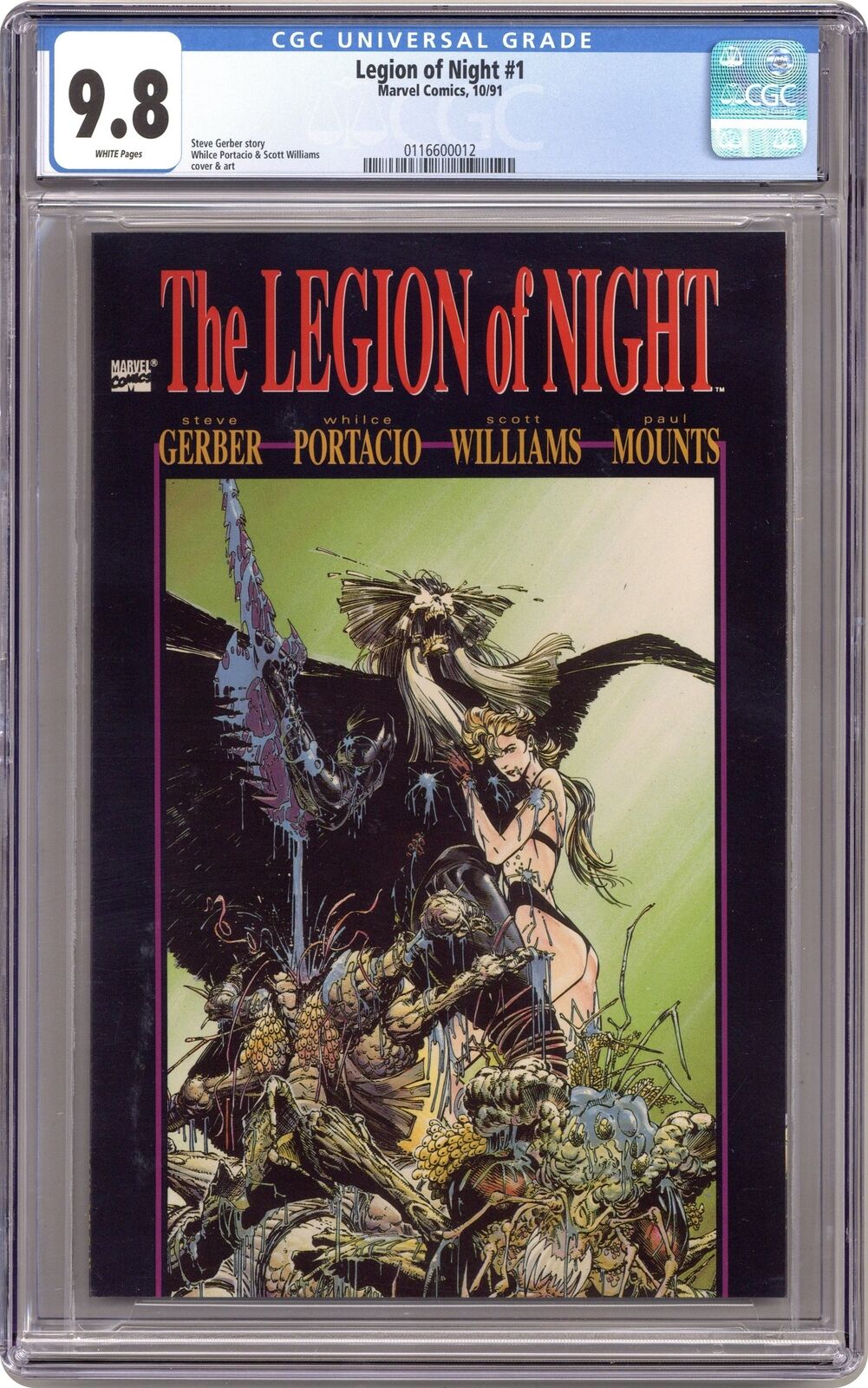 Legion of Night #1 CGC 9.8 1991 0116600012