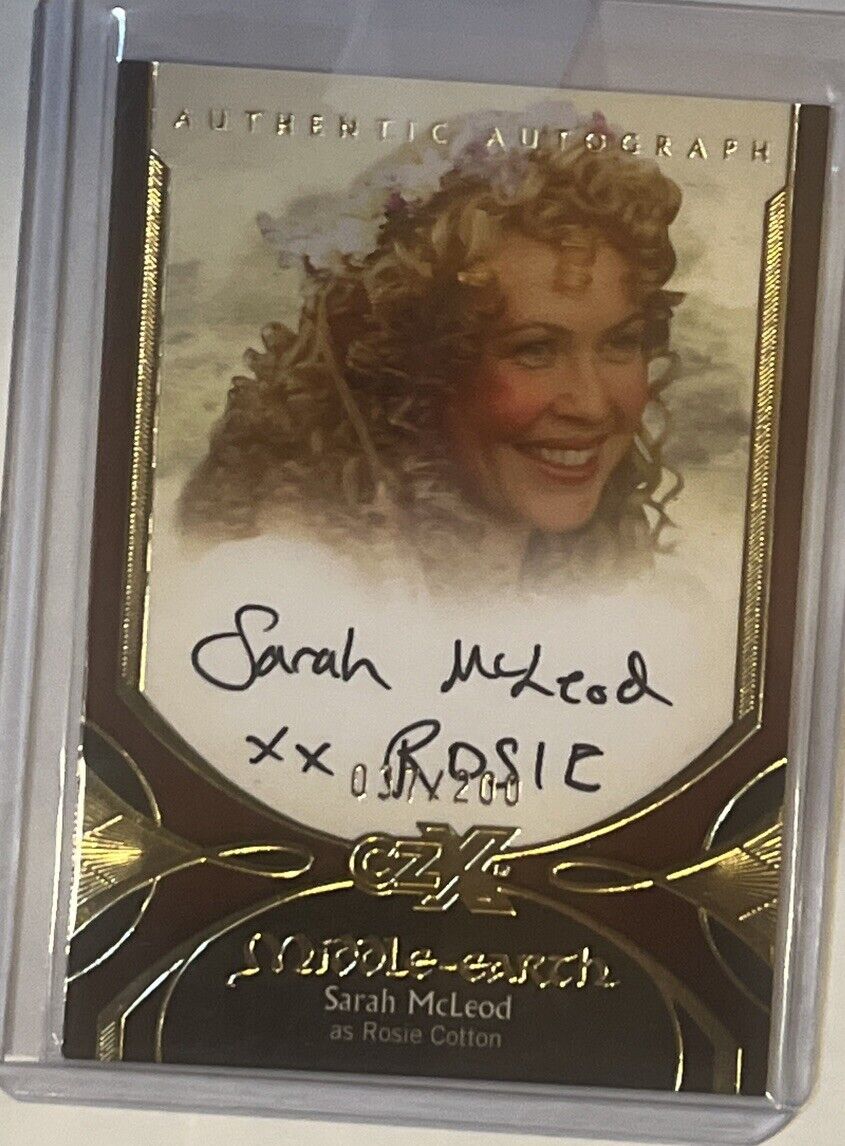 CZX Middle Earth Sarah McLeod as Rosie Cotton Autograph Card SL-R # 037/200