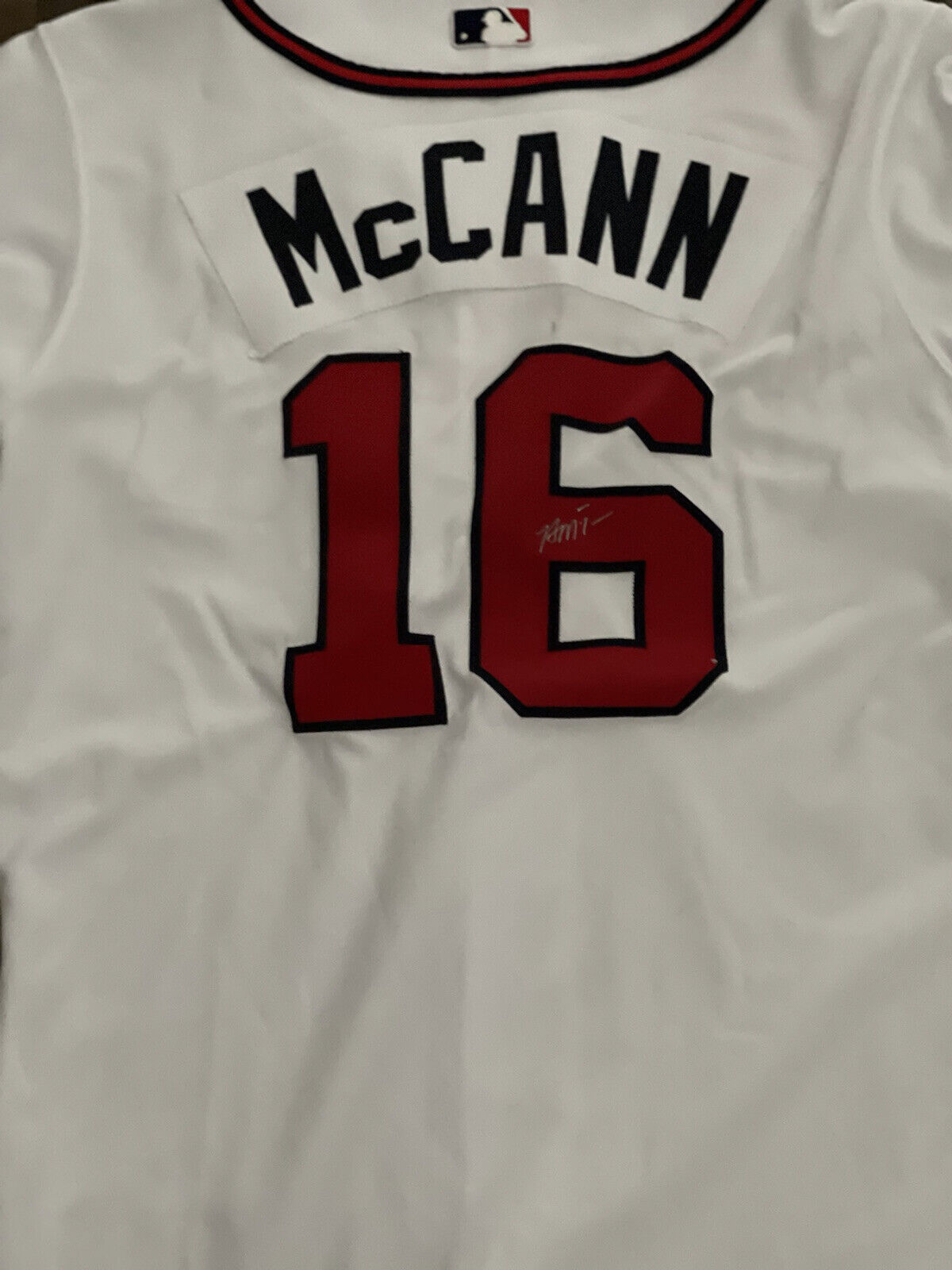 Brian McCann Signed Authentic Majestic Atlanta Braves Jersey