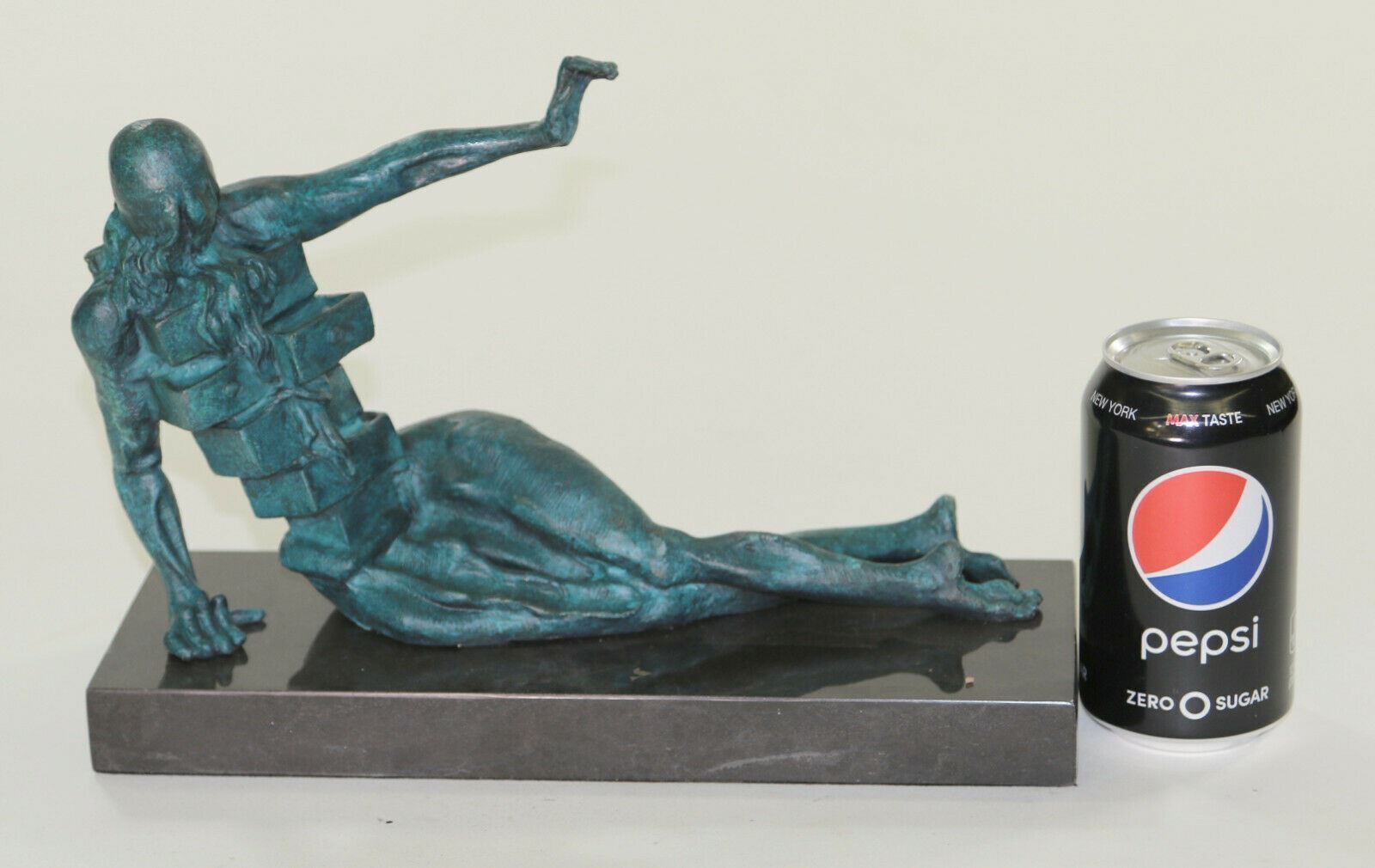 Salvador Dali Abstract Modern art Mid Century Female Bronze Sculpture Statue NR