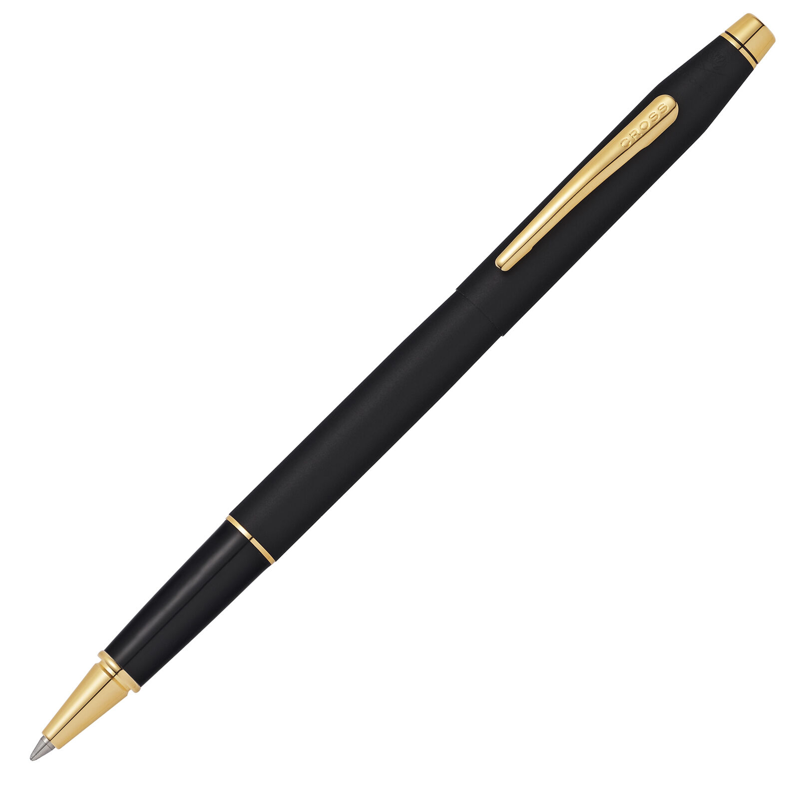 Cross Classic Century Classic Black with Gold Trim Rollerball Pen-NEW AT0085-11