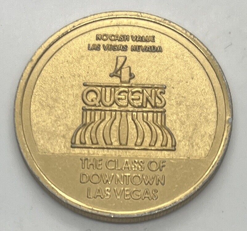 Four Queens No Cash Value Token Las Vegas NV Slot Reel Winners Club 1984