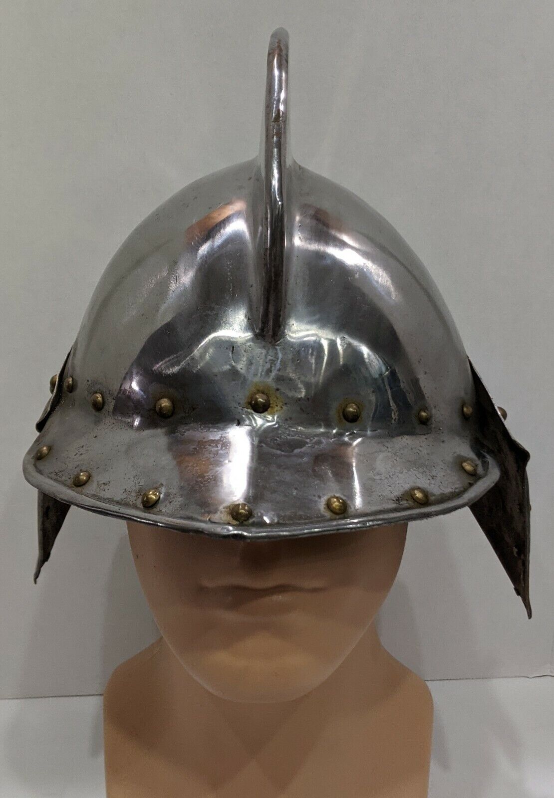 Replice medieval helmet in heavy steel