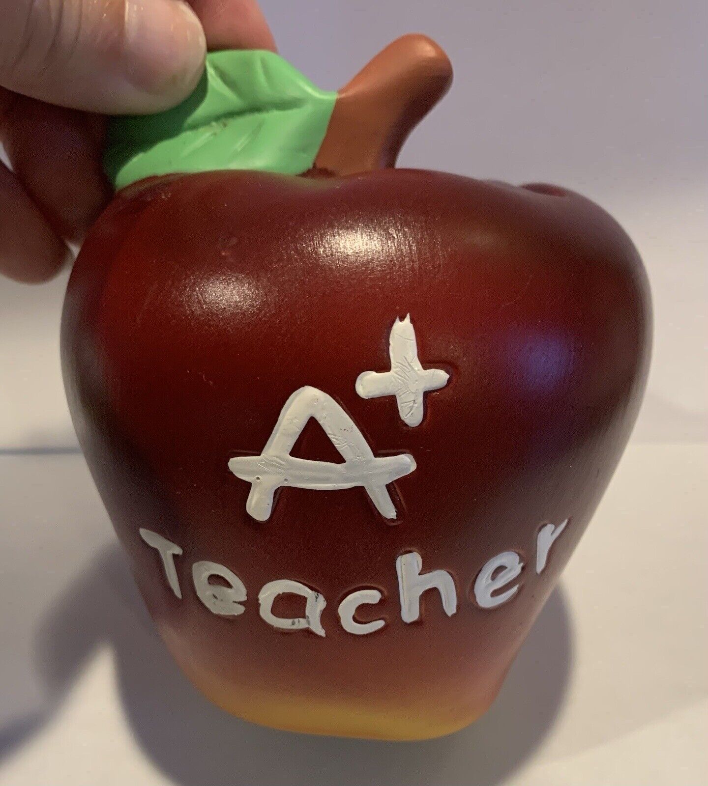 Red Apple Shaped Coin Piggy Bank - Adorable Gift for Teachers 