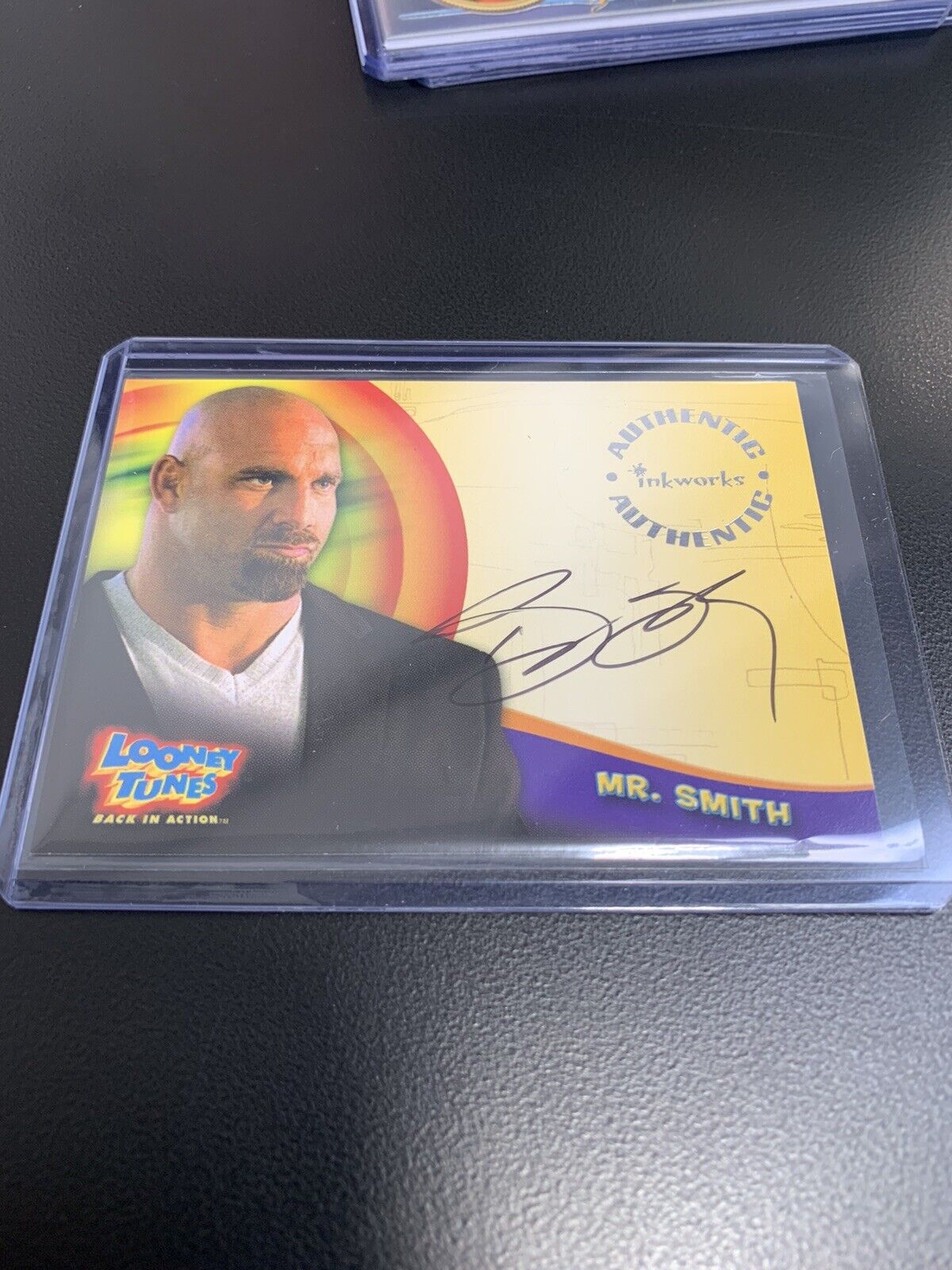 Bill Goldberg - Mr. Smith Looney Tunes Back In Action Autograph Auto #A5 WWE